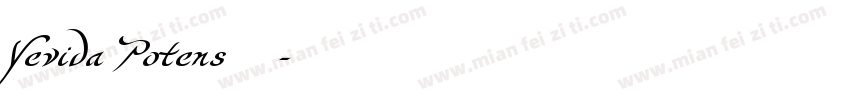 Yevida Potens 常规字体转换